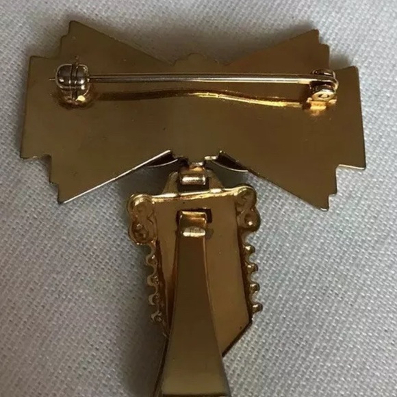 Vintage Mid Century Brooch Taille D’Epargne - Picture 2 of 3